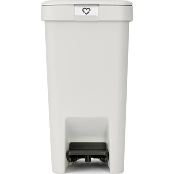 Odpadkový koš BRABANTIA - StepUp - Pedálový koš - 10 l - Světle šedá