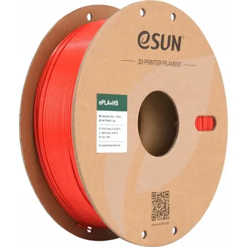 Filament ESun PLA+HS Filament červený 1.75mm 1kg papírová cívka