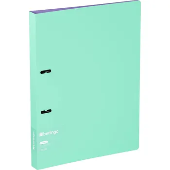 Šanon A4, 2 kroužkový Berlingo Haze 24 mm s kapsou, tyrkysově-lila