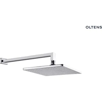 Sprchová hlavice Oltens Atran (S) Lagan (S) hlavová sprcha 22 cm, hranatá, se stěnovým ramenem, chrom 36019100