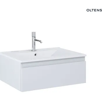 Koupelnový nábytek Sada Oltens Vernal umyvadlo se skříňkou 60 cm, bílá/matná šedá 68004700