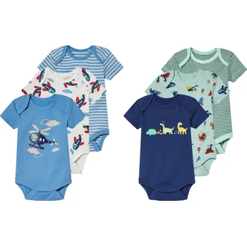 Kojenecký body lupilu® Chlapecké body s BIO bavlnou, 3 kusy