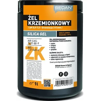 Vzduchotechnika SILICA GEL Gel gelový odvlhčovač Pohlcovač vlhkosti BÍLÝ 1000 ml