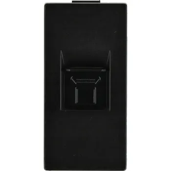 Elektrická zásuvka Internetová zásuvka nástěnná DC Smart Home černá