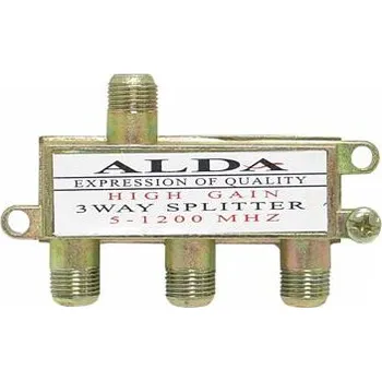 TV ANTÉNNÍ ROZBOČOVAČ NA 3 S PRŮCHODEM NAPĚTÍ