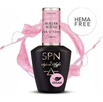 Lak na nehty Stavební gel krém Pink 'n' Glow! SPN Nails 10ml
