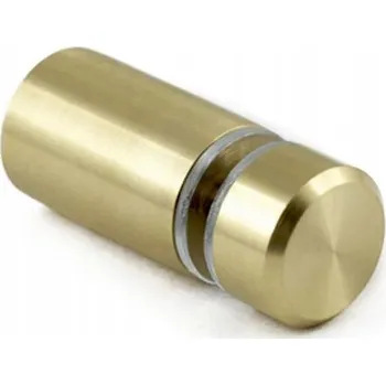 Nábytkové kování Zlatý úchyt pro sklo Rotula fi 20 x 30 mm Mosaz