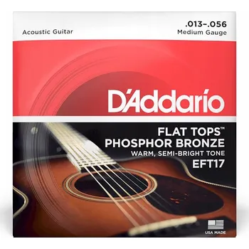 Příslušenství pro strunný nástroj Struny pro akustickou kytaru Daddario EFT17, 13-56