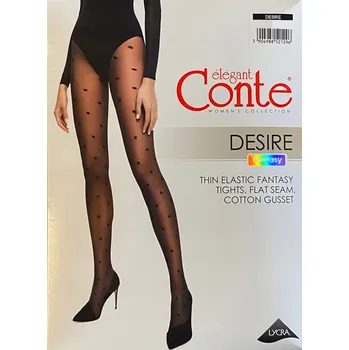 Dámské punčochy PUNČOCHÁČE dámské CONTE 20 DEN DESIRE R3 NERO