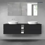 Oltens Vernal sada koupelnového nábytku 180 cm s horní deskou, matná černá 68629300