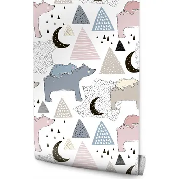 Fototapeta Tapeta pro děti - Medvídci v horách /189593601