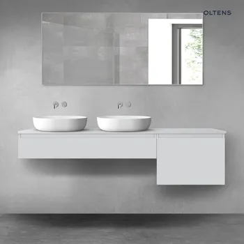 Koupelnový nábytek Oltens Vernal sada koupelnového nábytku 180 cm s horní deskou, matná šedá 68595700