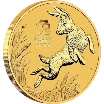 Perth Mint Australian Lunar Series III zlatá mince 1/10oz 2023 Year of the Rabbit