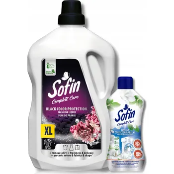 Prací prostředek SOFIN Tekutý prací prostředek na černé prádlo 2,5 l + Čistič pračky 300 ml Sada