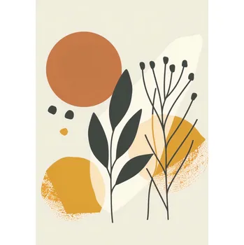 Plakát Plakát Botanický Tlak bez rámu 21 x 29,7 cm