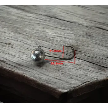 Rybářský háček RYVALURES-JIGOVÁ HLAVA KOULE FINJIG 12G-1/0