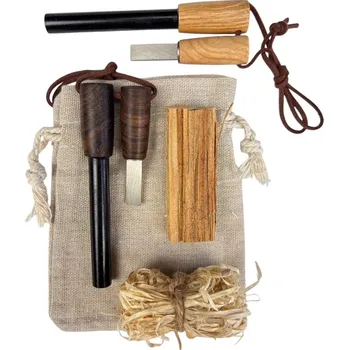 Vybavení pro přežití PKshop SET křesadlo double S Materiál rukojeti: Jasan