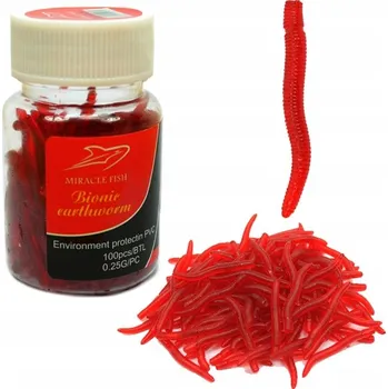 Vrták 100 ks UMĚLÉ ČERVENÉ ČERVI nástraha S VŮNÍ