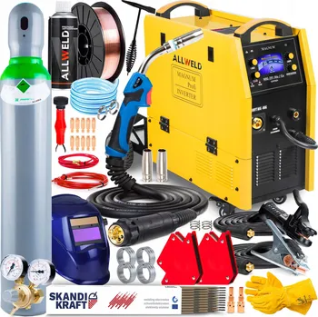 Svářečka INVERTOROVÁ SVÁŘEČKA MAGNUM MIG 291 ALU CU SYNERGIE MMA TIG 400V 280A 3V1