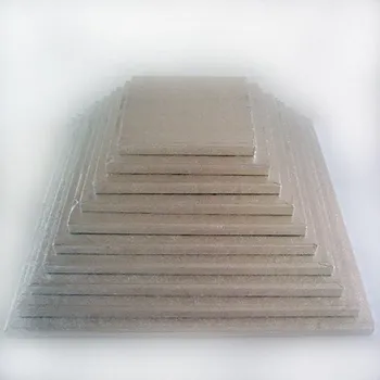 Podložka na pečení Funcakes FunCakes podložka pod dort stříbrná 40,5cm / 1cm Čtverec