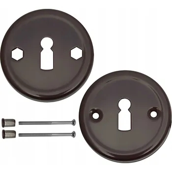 Dveřní kování Vnitřní klika LOB Štít kulatý, Štít s otvorem pro klíč