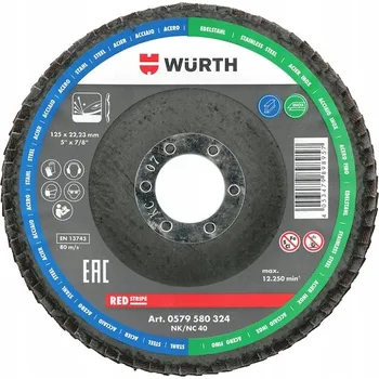 Brusný kotouč LAMELOVÝ KOTOUČ D125 G120 OTV 22.23MM WURTH 0579580321