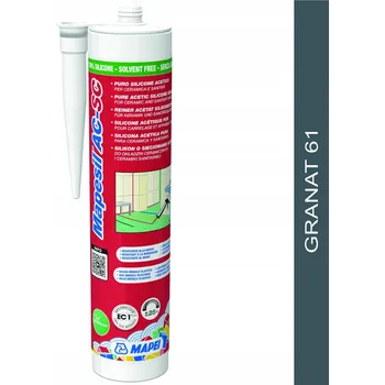 stavební silikon Sanitární silikon Mapesil Ac 61 310 ml Granátová