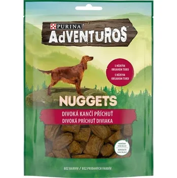 Krmivo pro psa Nestlé Česko s.r.o. Adventuros snack dog - nugetky s kančí přích. 90 g