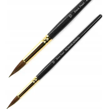 Umělecký štětec Štětec Roman Szmal Black Pearl na akvarel, velikost 7 Okr