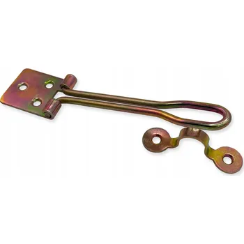 Visací zámek Závora s okem pro visací zámek, pant, drátěná, na dveře, 115x30x1.5 mm