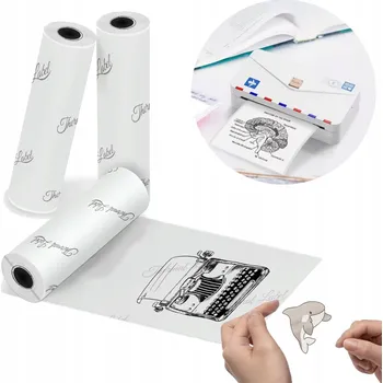 Samolepicí fólie Samolepky pro M04AS 3 role transparentní termo 107 mm