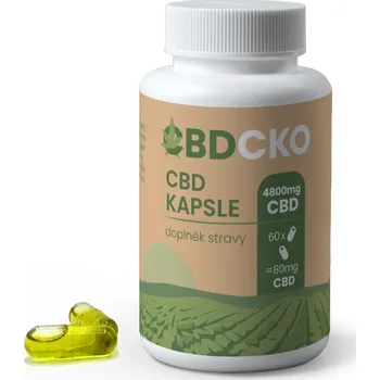CBD CBDčko CBDčko, Konopné kapsle s CBD 4800 mg, 60 ks