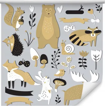 Tapeta Tapeta pro děti - lesní zvířátka /393440941