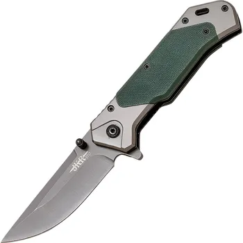 kapesní nůž JKR PRO Zavírací nůž, 8 cm, titan, G10, zelený