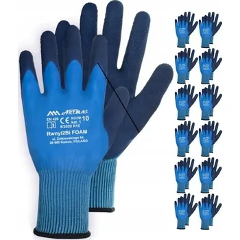 Pracovní rukavice Rukavice ART.MAS Rwnyl2Bi Foam velikost 8 - M 12 párů