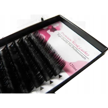 Umělé řasy Řasy pro prodlužování Premium jemné měkké D 0,15 délka 9 mm 16 proužků