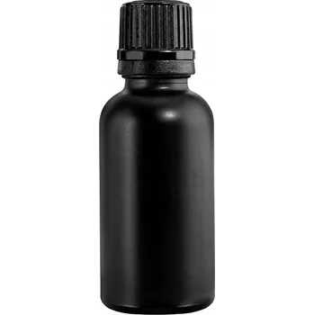Láhev Skleněná láhev 100 ml černá s černým uzávěrem