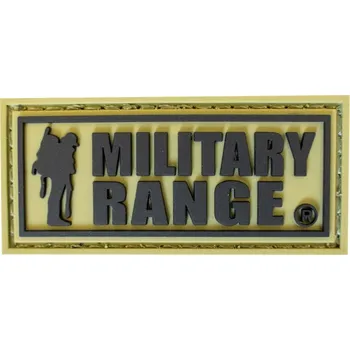 Nášivka Nášivka MILITARY RANGE malá KHAKI/ČERNÁ (Nášivka MILITARY RANGE malá KHAKI/ČERNÁ)