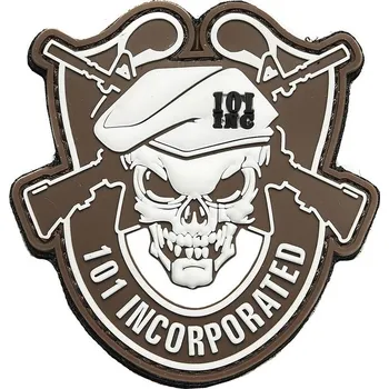 Nášivka Nášivka 101 INCORPORATED velcro 3D plastová COYOTE (Nášivka 101 INCORPORATED velcro 3D plastová COYOTE)