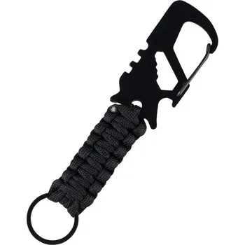 Klíčenka multifunkční s karabinou ČERNÁ (Klíčenka multifunkční s karabinou ČERNÁ)