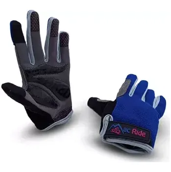 Cyklistické rukavice Rukavice Mac Ride dětské blue velikost M
