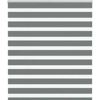 Roleta Zebra roleta tmavě šedá 135x150cm šířka látky 130,9cm polyester