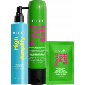 MATRIX FOOD FOR SOFT sada: kondicionér, sprej Amplify