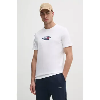 Pánské tričko Bavlněné tričko Tommy Hilfiger MW0MW38636 bílá 00X, vel. S