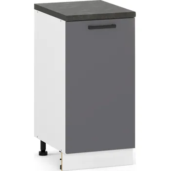 Komoda Kuchyňská skříňka ULWE antracit, grafit 47 x 40 x 82 cm, barva dvířek: grafit