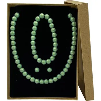 Náhrdelník Set skleněné perle - emerald