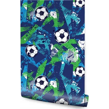 Fototapeta Tapeta pro teenagery Barevná abstrakce FOTBALOVÝ MÍČ