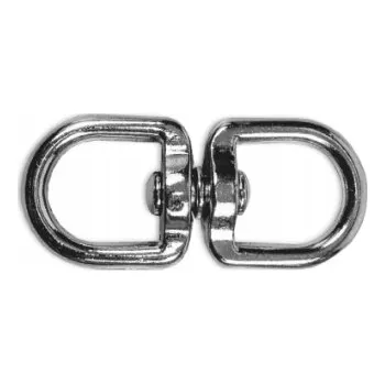 OBRATLÍK S OKEM PRO ŘETĚZ LANO NIKLOVANÝ 62 MM OTOČNÝ ZÁVĚS PŘÍVĚSEK NA KLÍČE