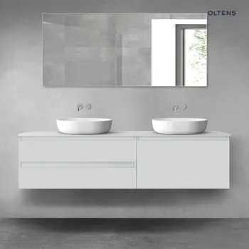 Koupelnový nábytek Oltens Vernal sada koupelnového nábytku 180 cm s horní deskou, matná šedá 68557700