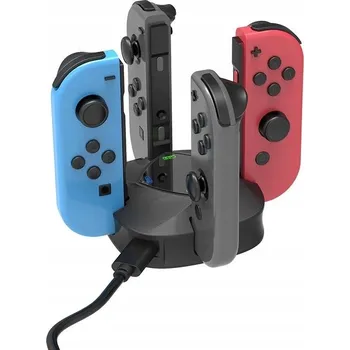 Gamepad SWITCH 4portová nabíječka pro Joy-Con